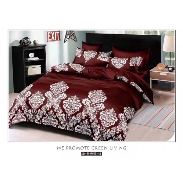 6 in 1 Bedsheets with Quilt cover Bed cover Pillow cover