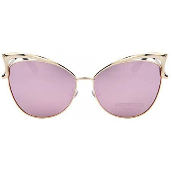Cat Eyes Big Frame Sunglass for Women- Pink
