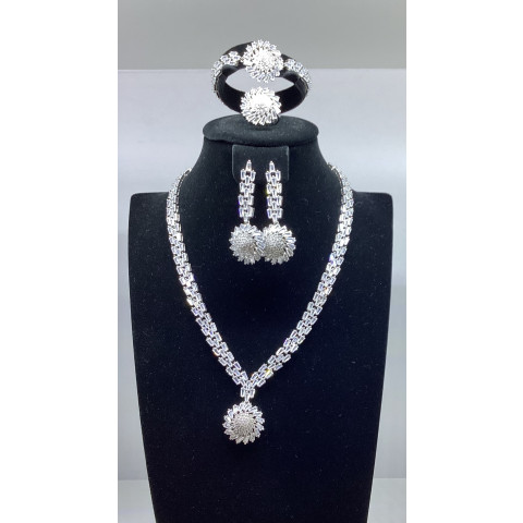 Alloy Silver Jewel set (silver) 