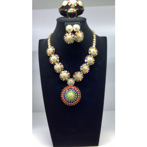 High Elegance Silver Gold Plated  Jewel set 