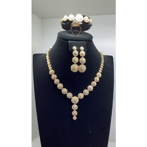 Alloy Gold Jewel Set (Gold ) 
